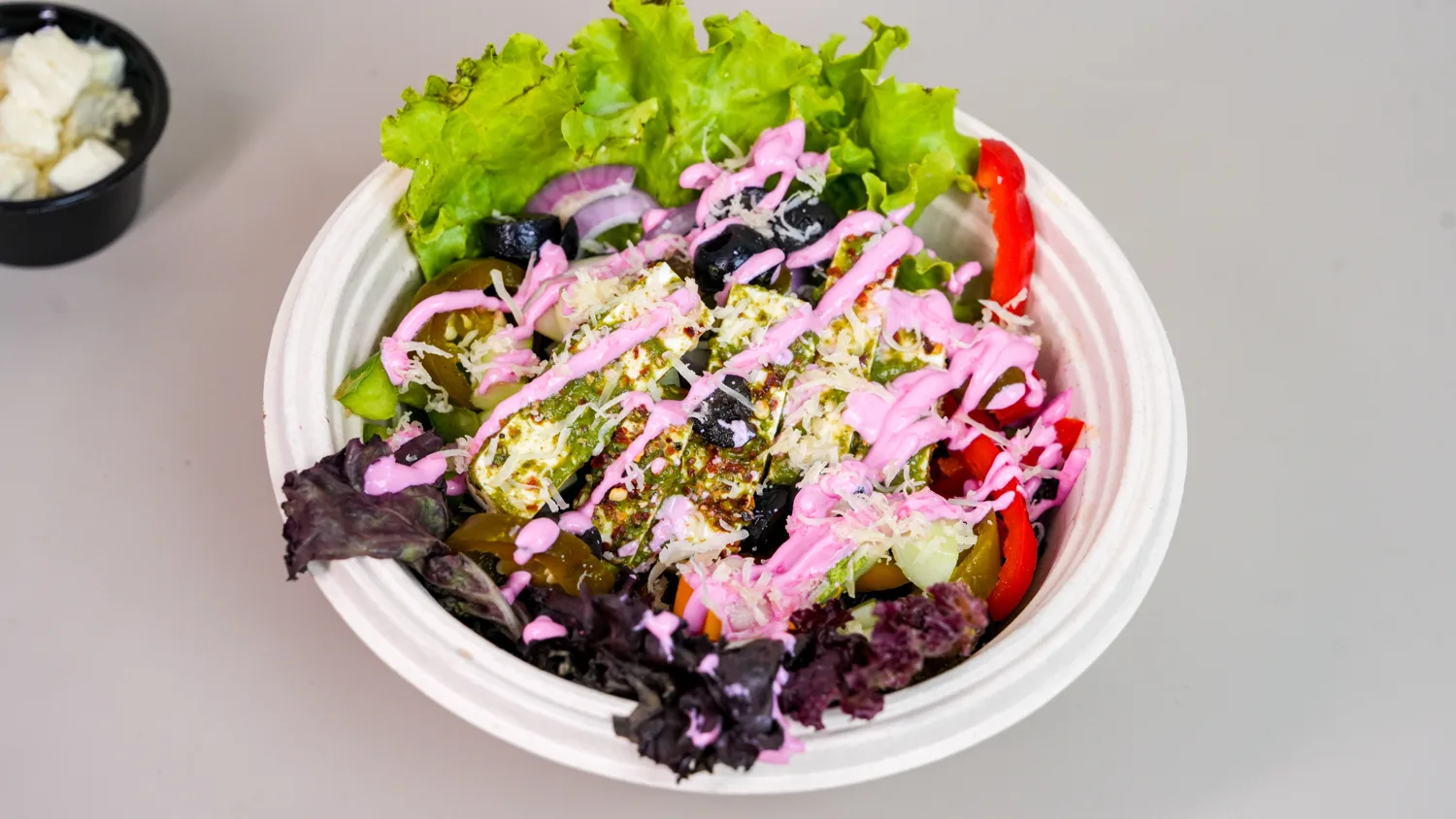 Fresh Mediterranean paneer salad